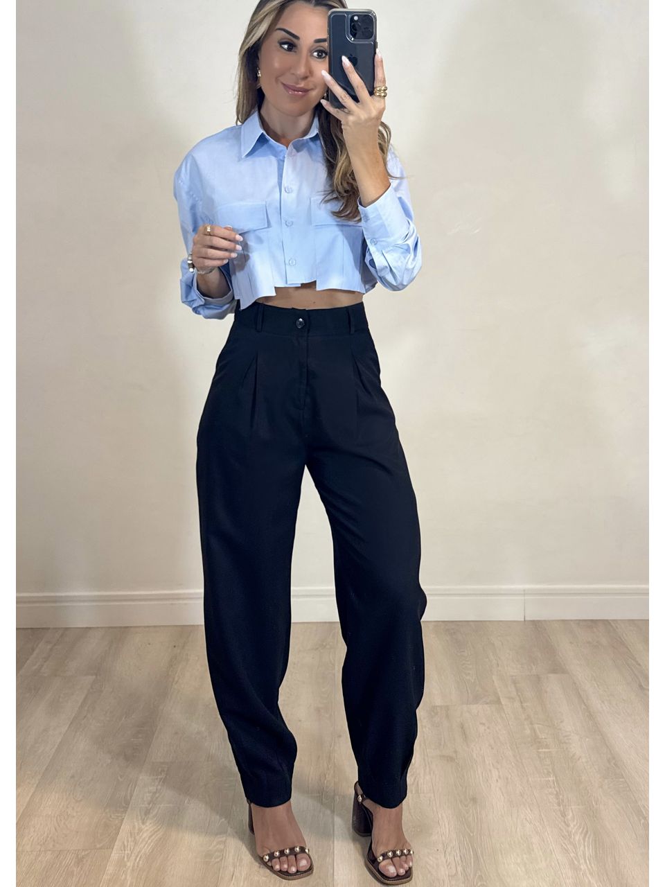 Calça Slouchy Alfaiataria.
