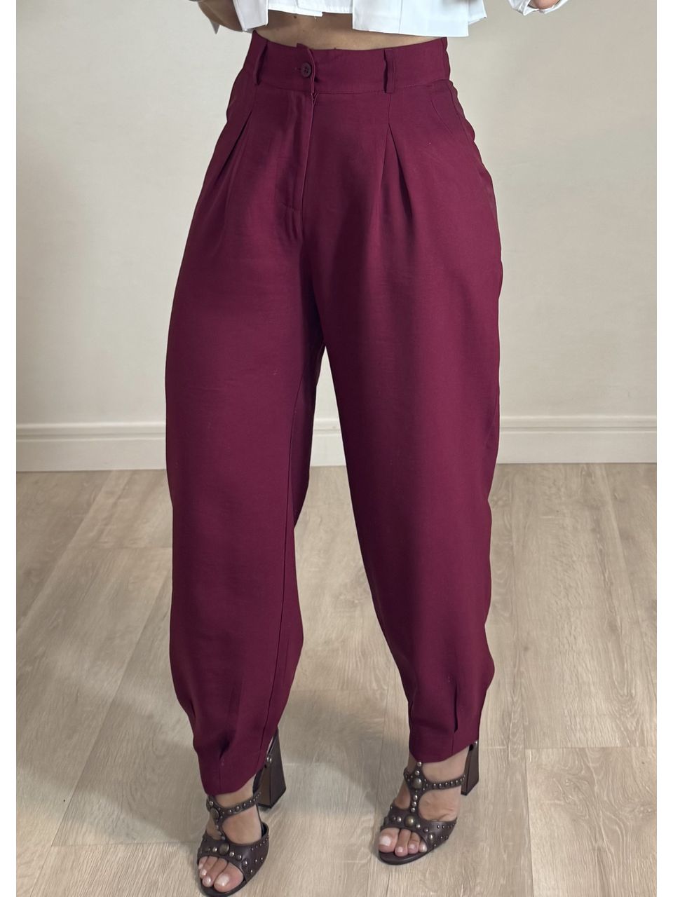 Calça Slouchy Alfaiataria.