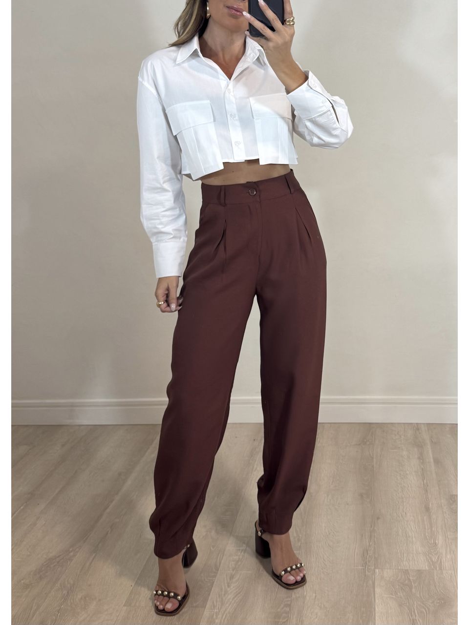 Calça Slouchy Alfaiataria.
