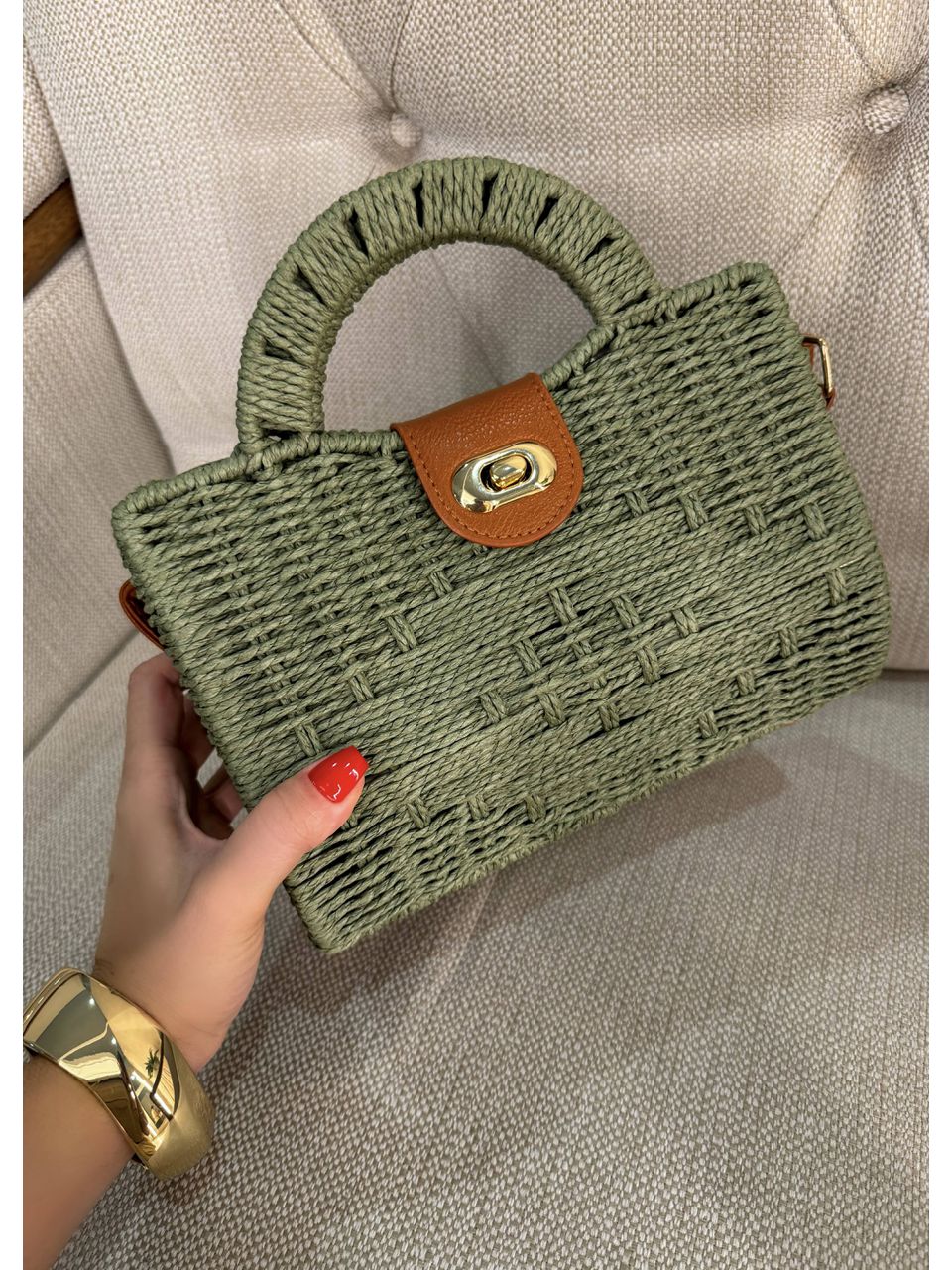 Mini Bag Quadrada Verde