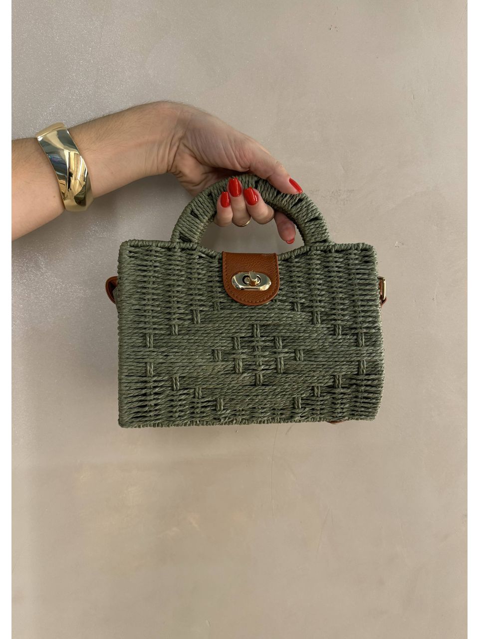 Mini Bag Quadrada Verde - 2166 - MADONNA BASIC
