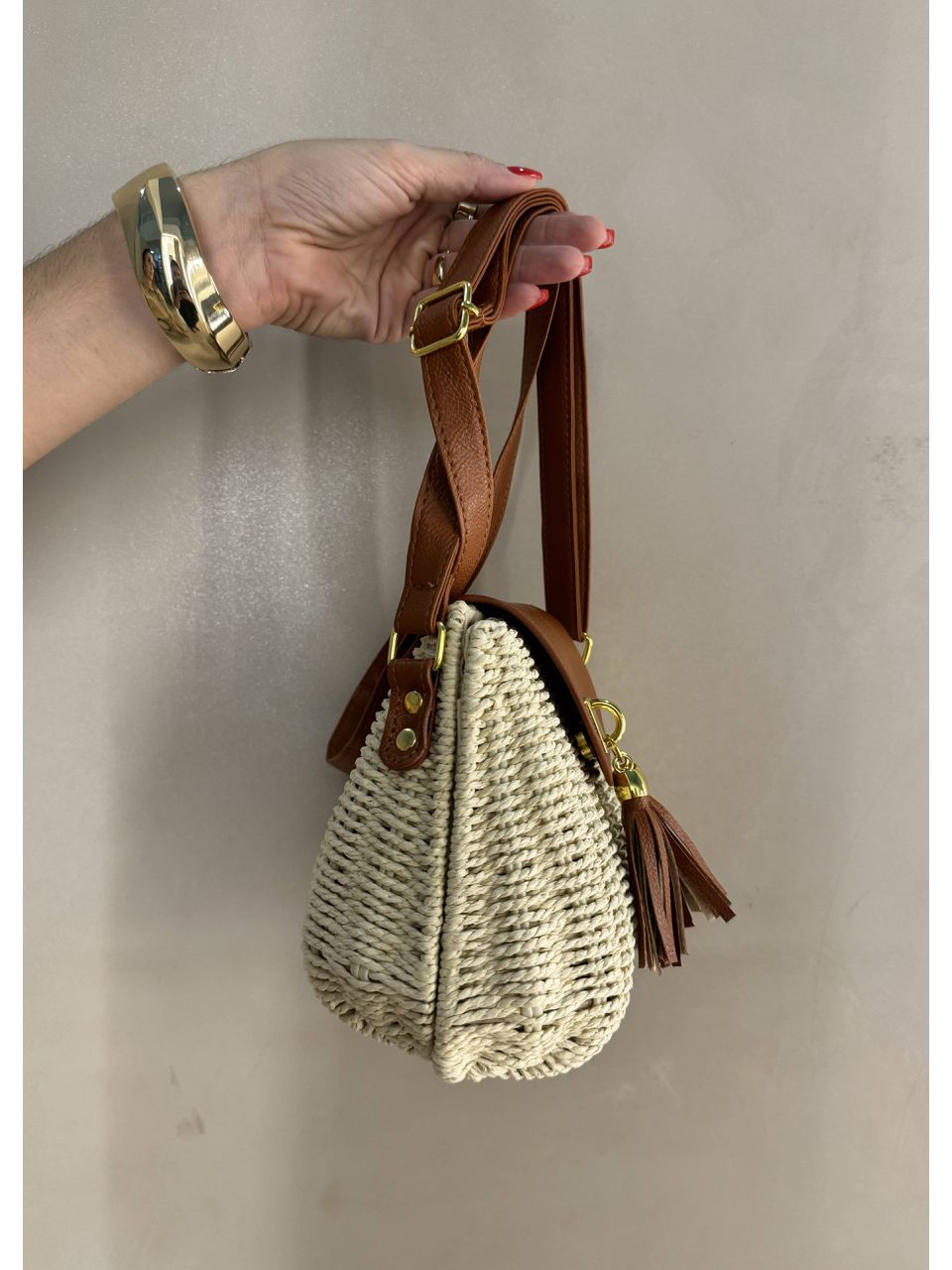 Mini bag De Palha Areia 