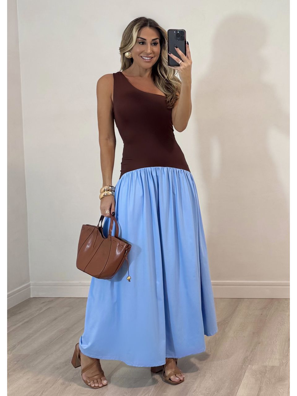Vestido Bicolor Leblon 