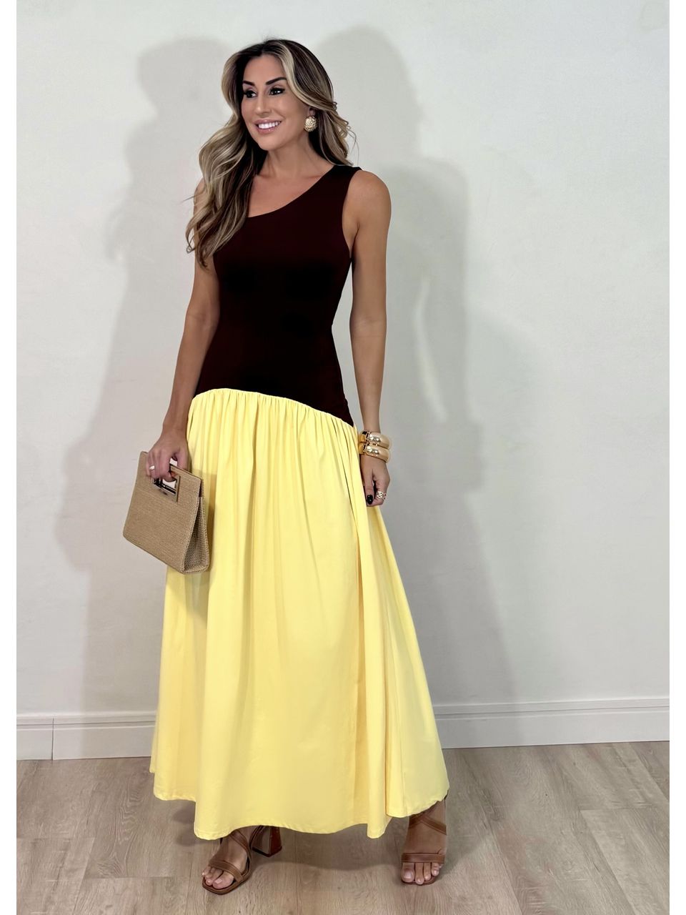 Vestido Bicolor Leblon - 5159 - MADONNA BASIC