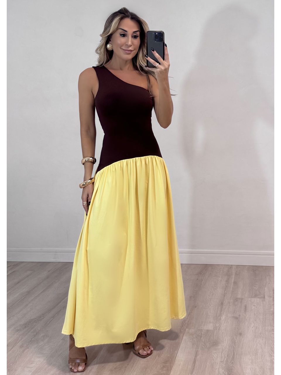Vestido Bicolor Leblon