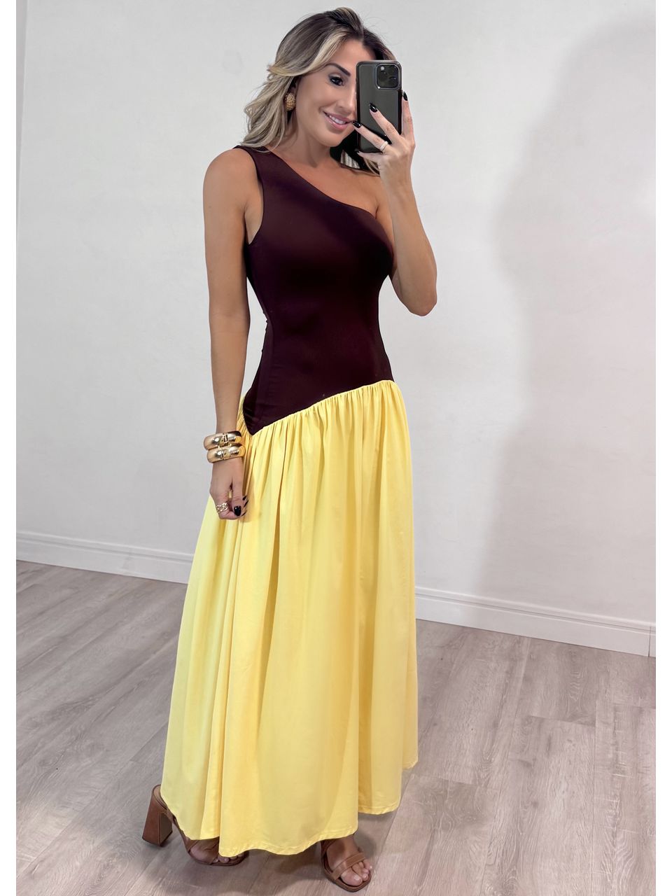 Vestido Bicolor Leblon