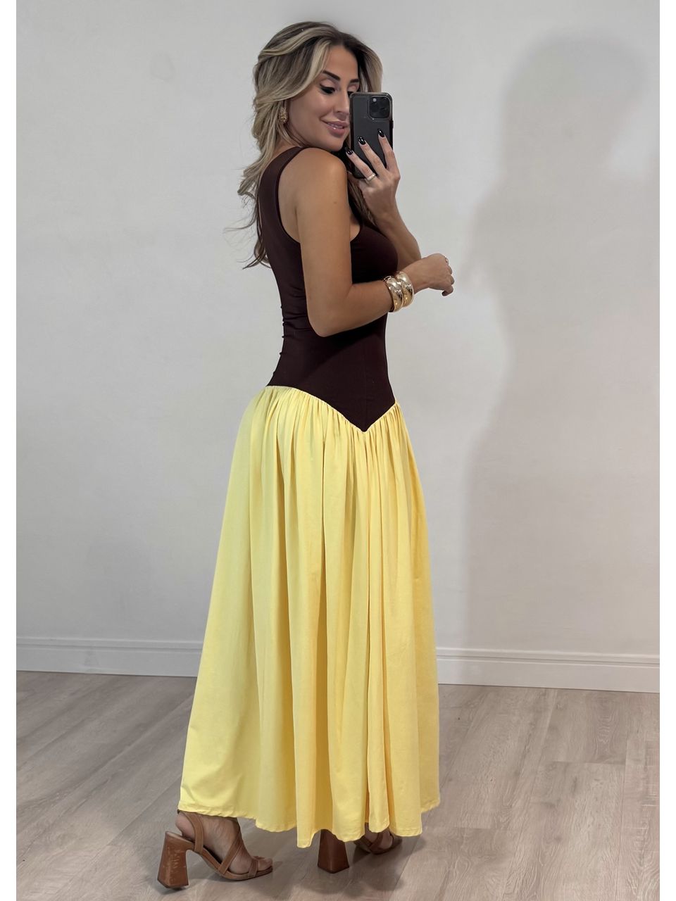 Vestido Bicolor Leblon