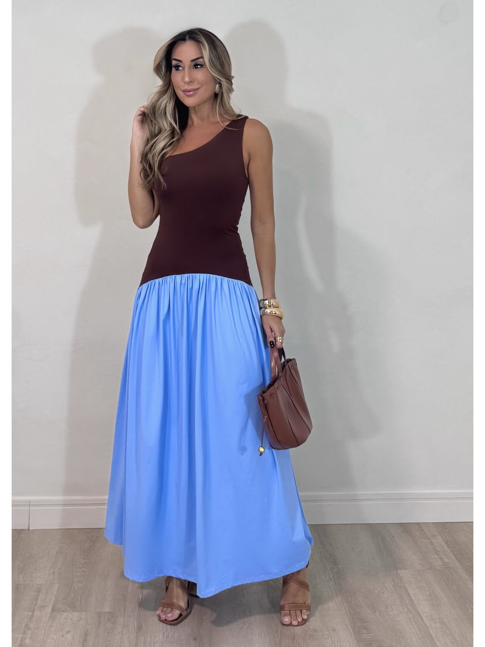 Vestido Bicolor Leblon - 5158 - MADONNA BASIC