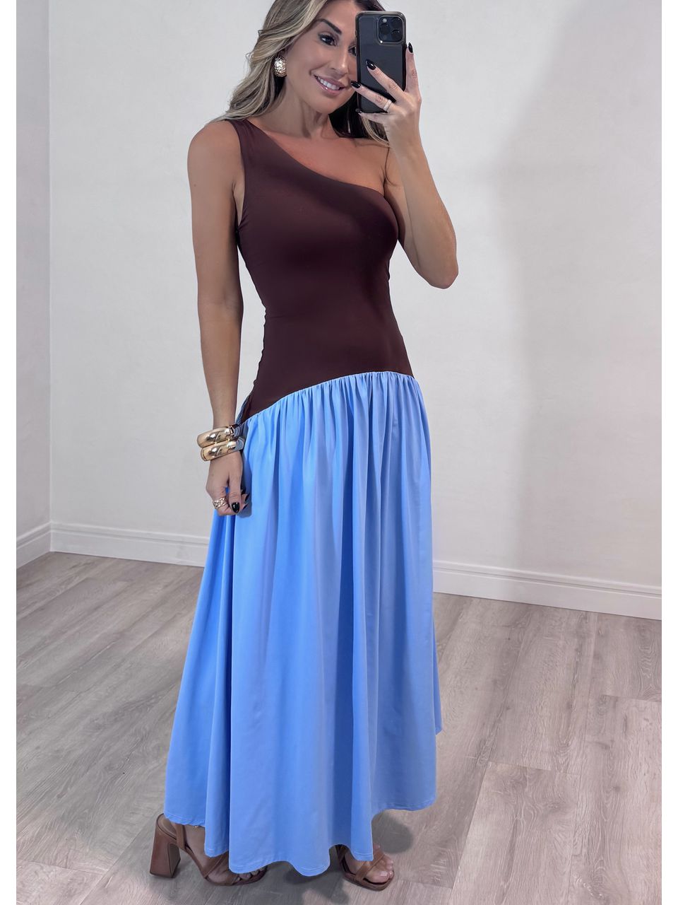Vestido Bicolor Leblon 