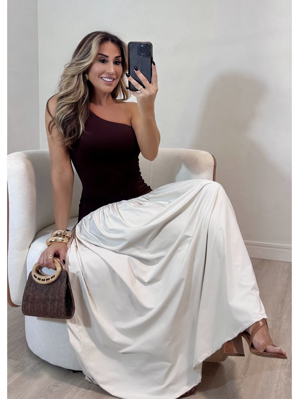 Vestido Bicolor Leblon 
