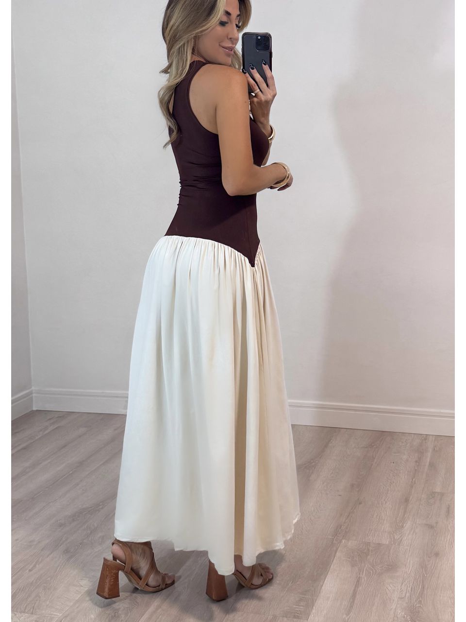Vestido Bicolor Leblon 