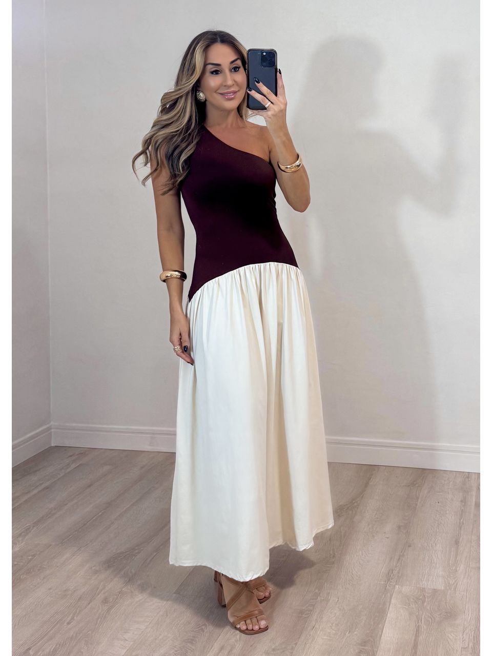 Vestido Bicolor Leblon 