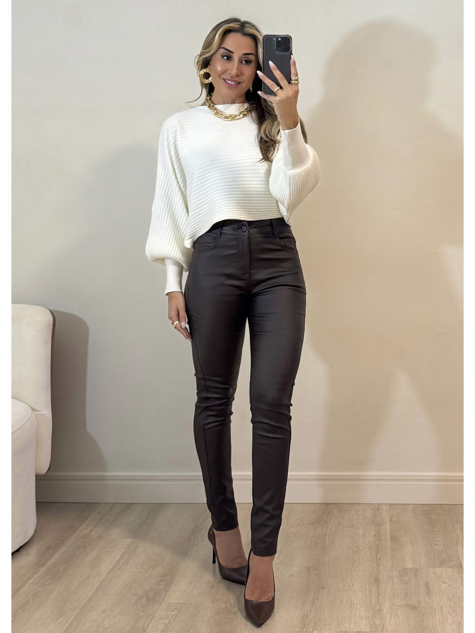 Calça PU Morana