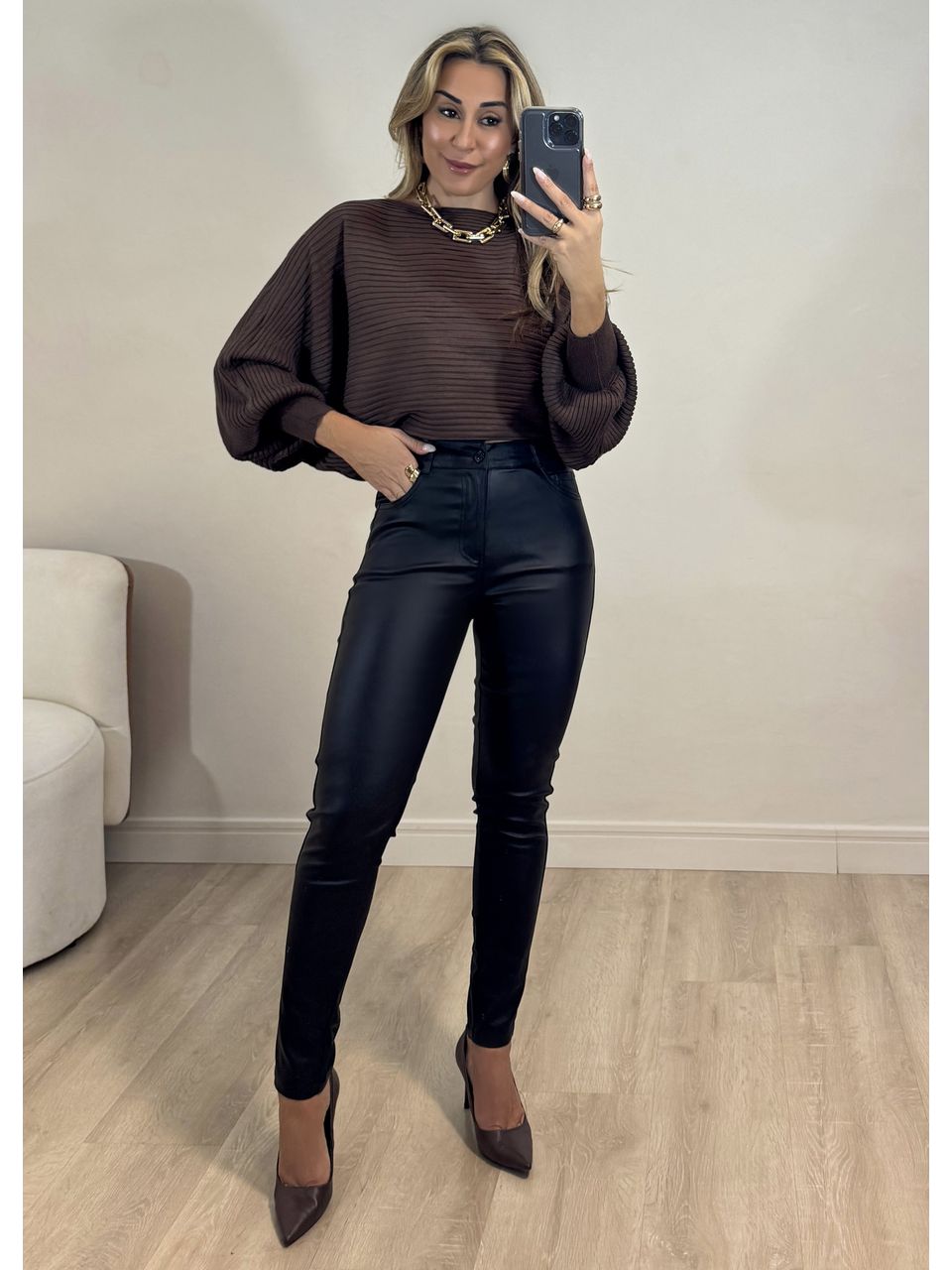 Calça PU Morana