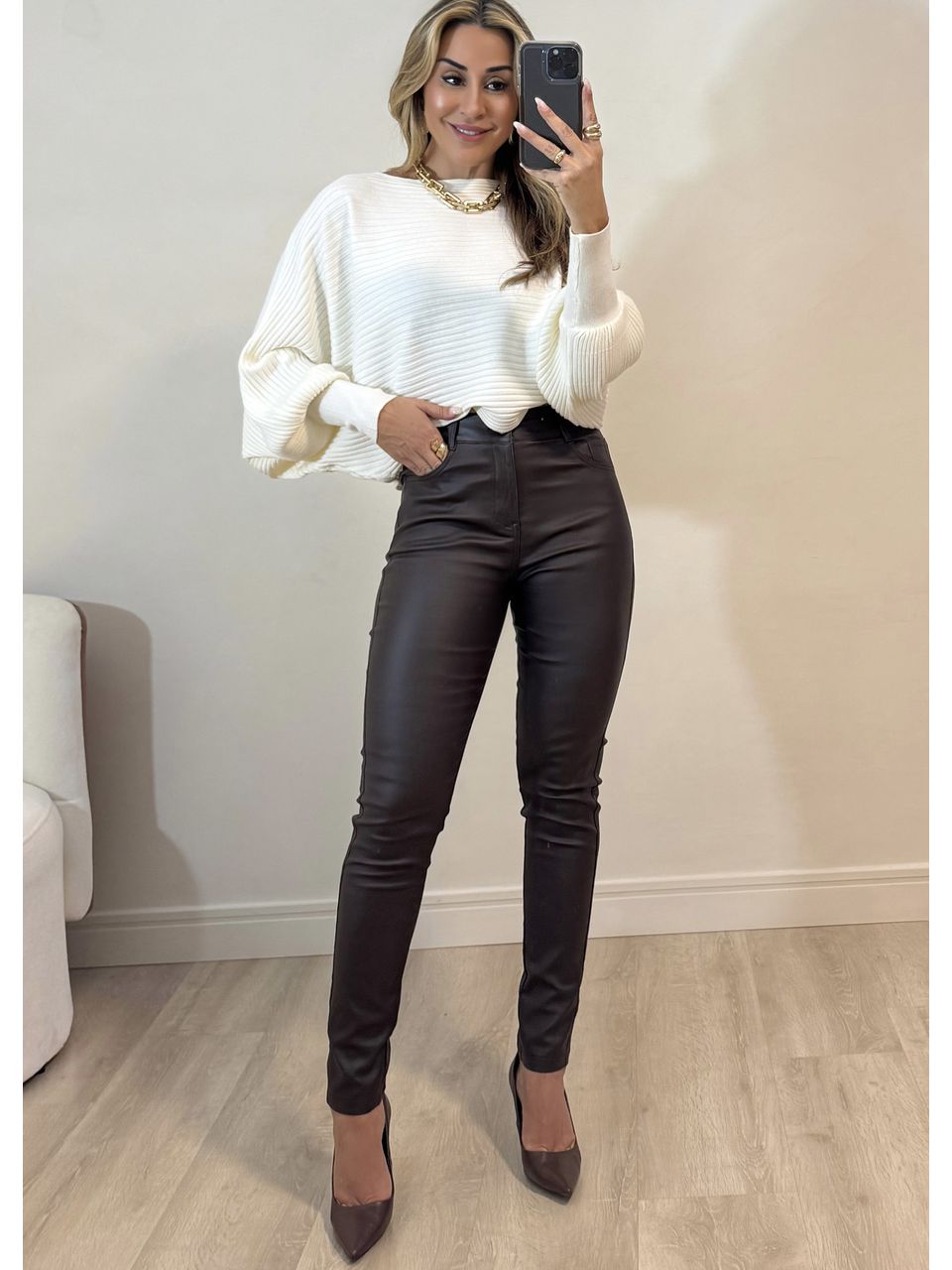 Calça PU Morana