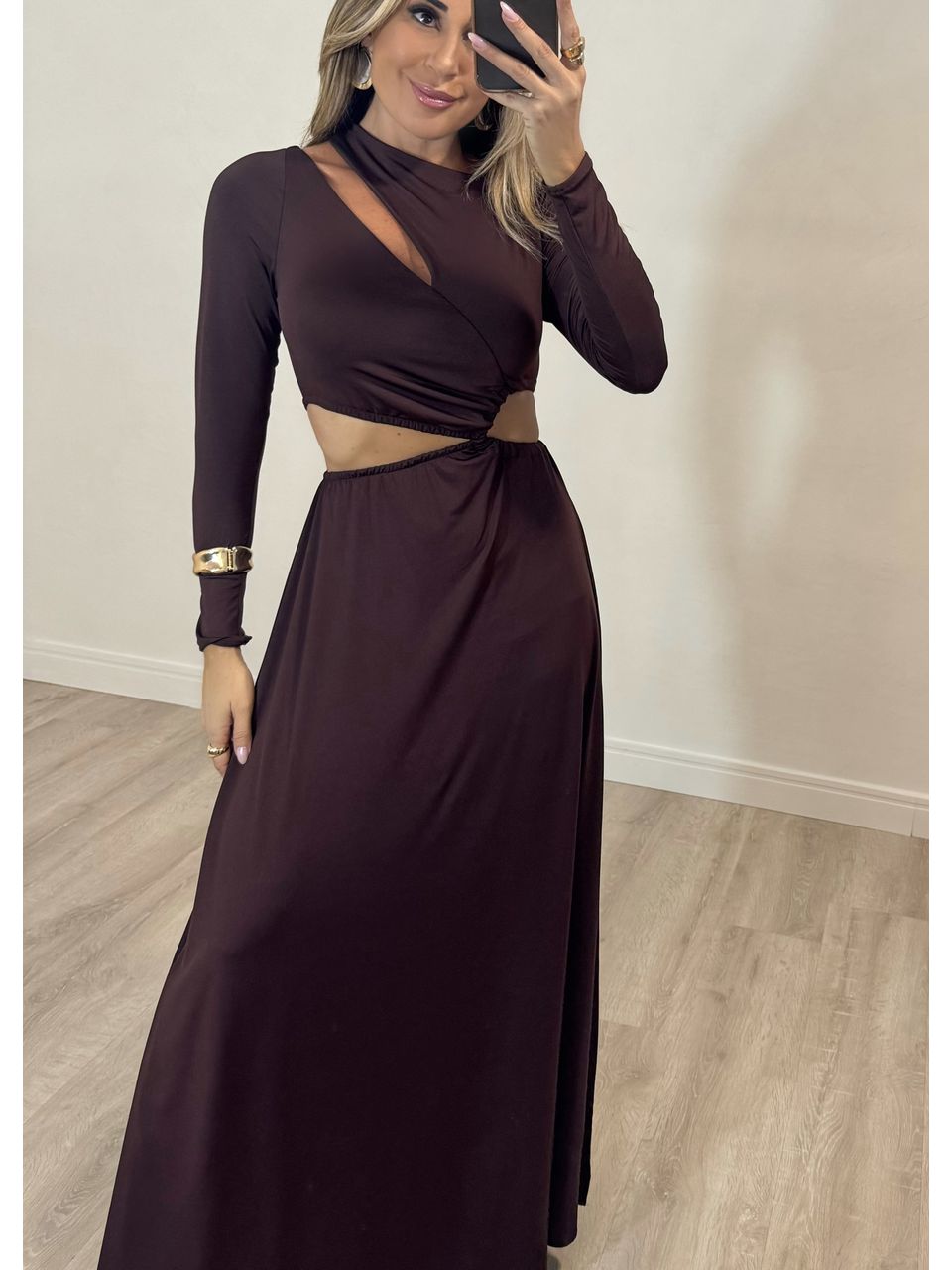 Vestido Morana Manga Longa