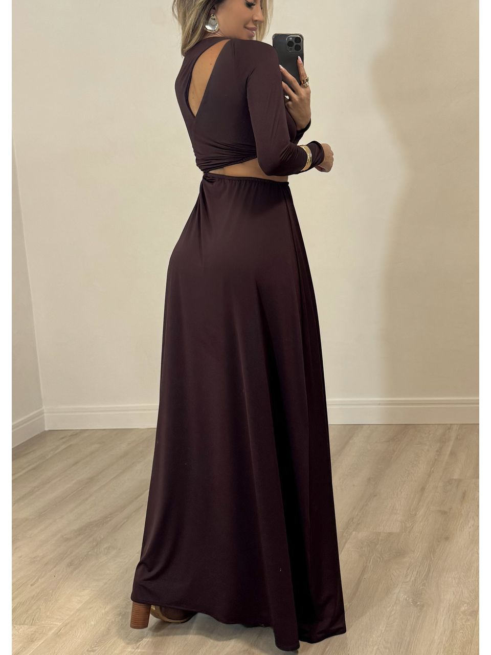Vestido Morana Manga Longa