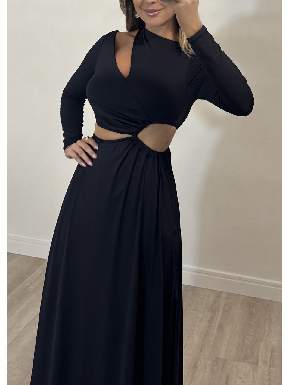 Vestido Morana Manga Longa