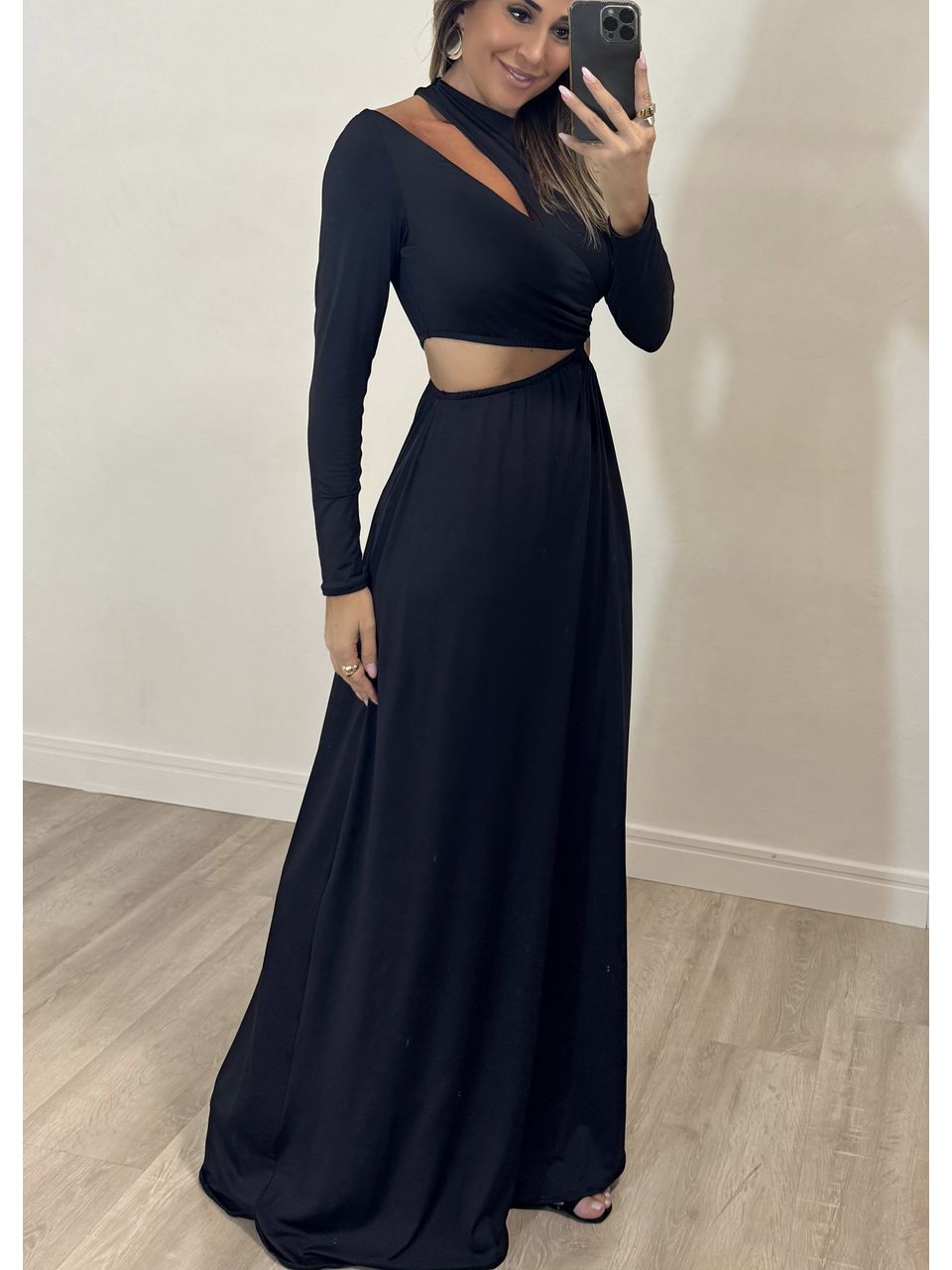 Vestido Morana Manga Longa