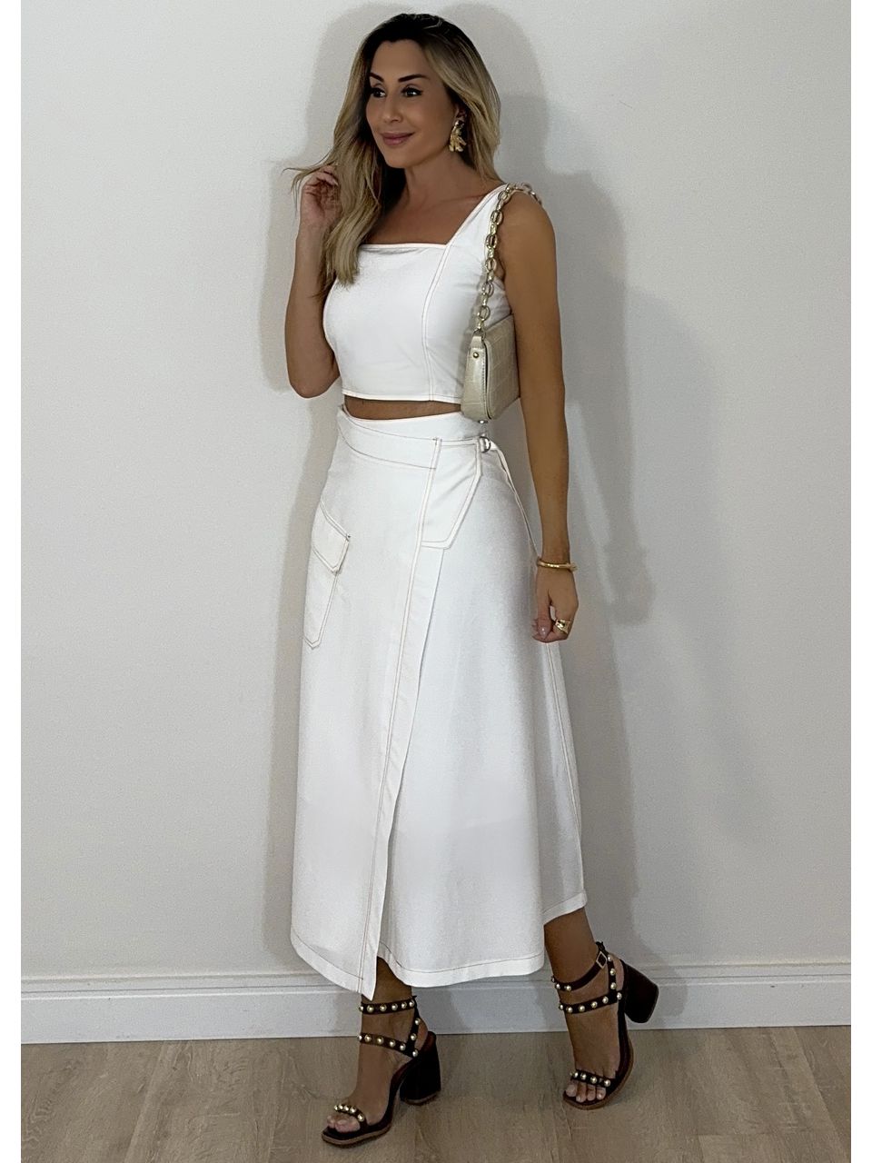 Conjunto Saia Brizza - 2075 - MADONNA BASIC