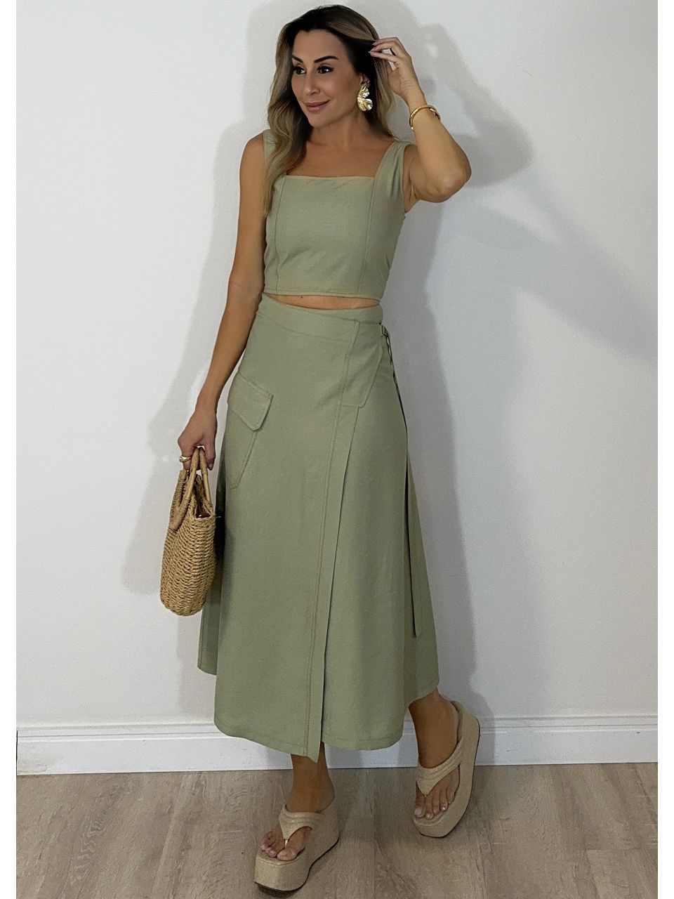 Conjunto Saia Brizza - 2078 - MADONNA BASIC