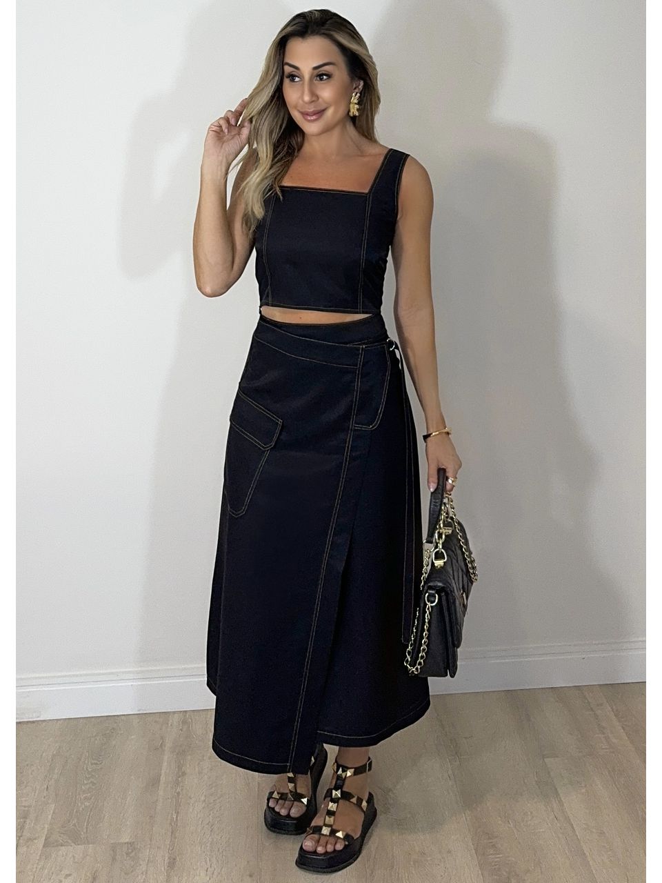 Conjunto Saia Brizza - 2077 - MADONNA BASIC