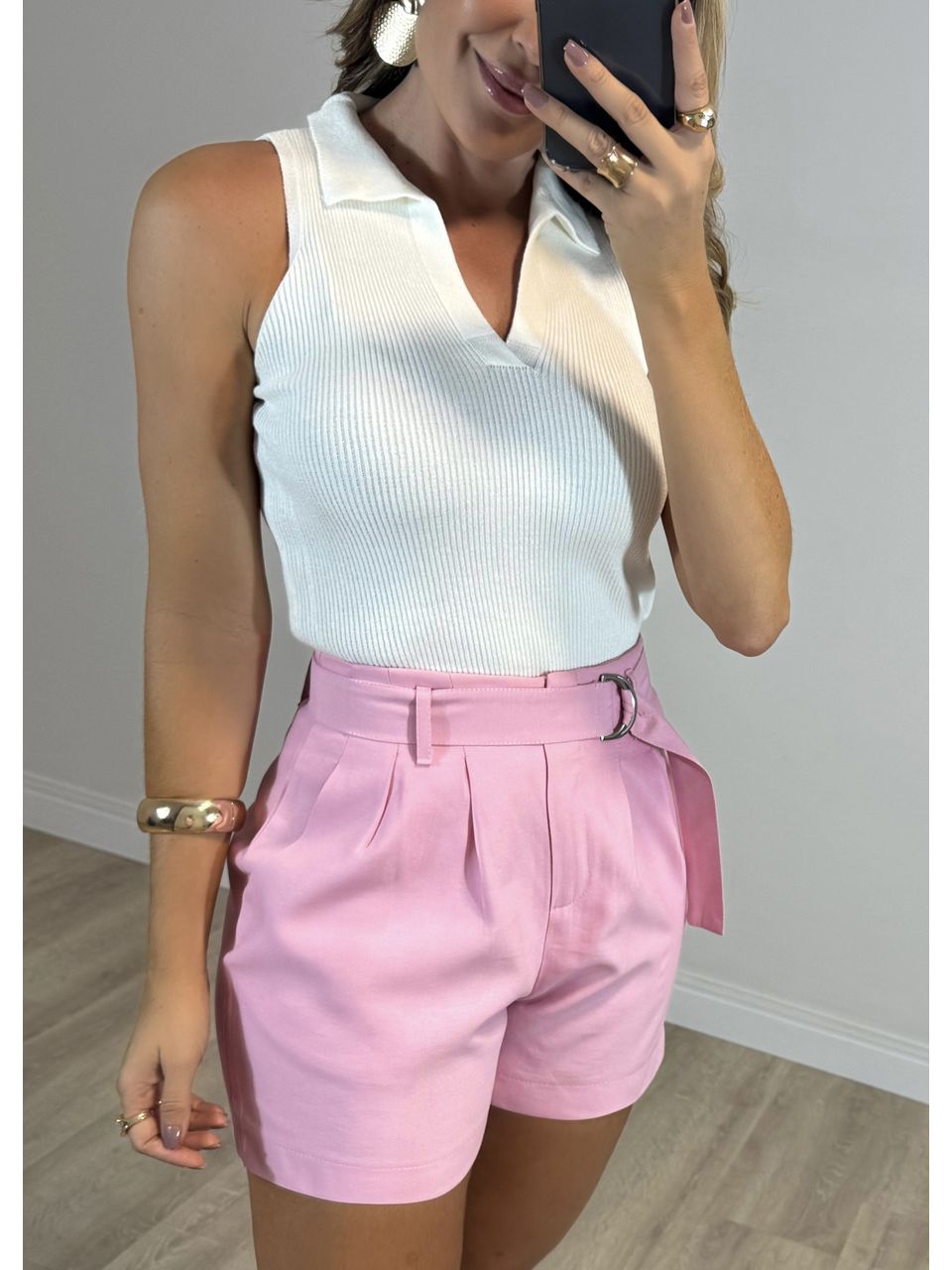 Blusa Tricot Polo