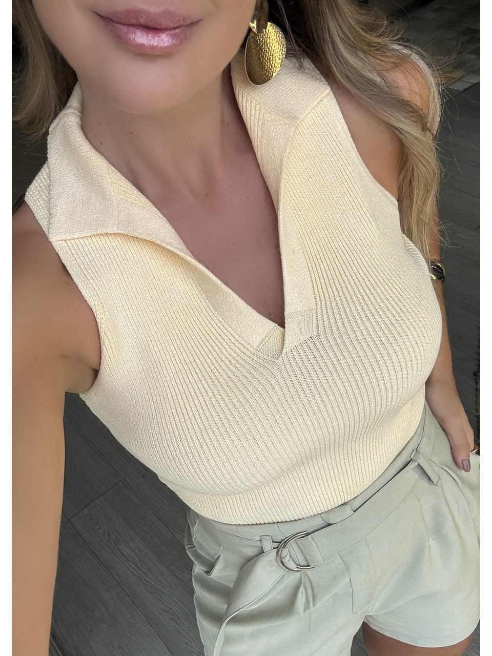 Blusa Tricot Polo - 2116 - MADONNA BASIC
