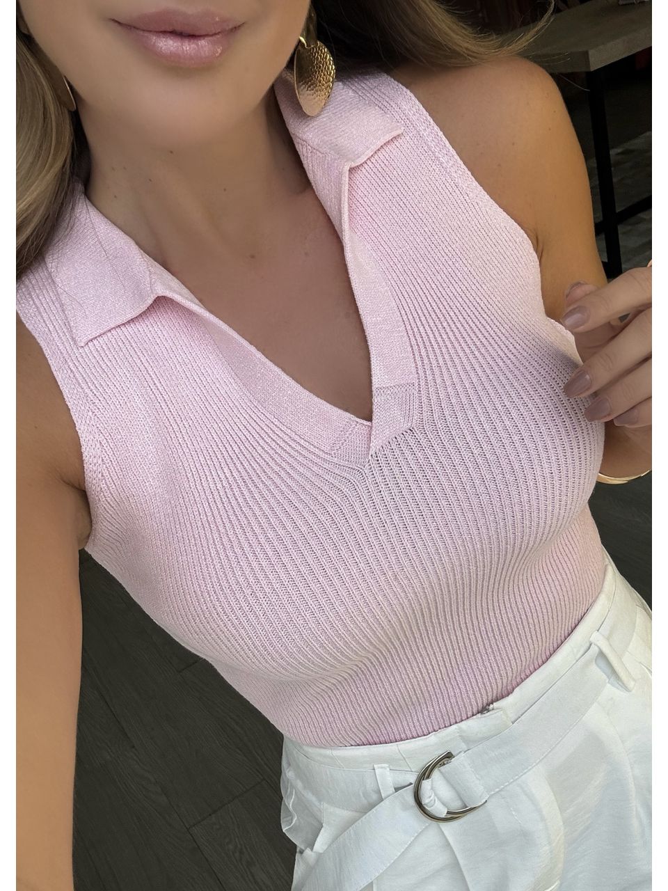 Blusa Tricot Polo - 2117 - MADONNA BASIC