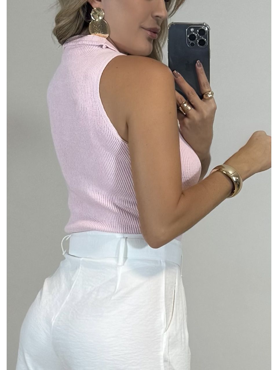 Blusa Tricot Polo