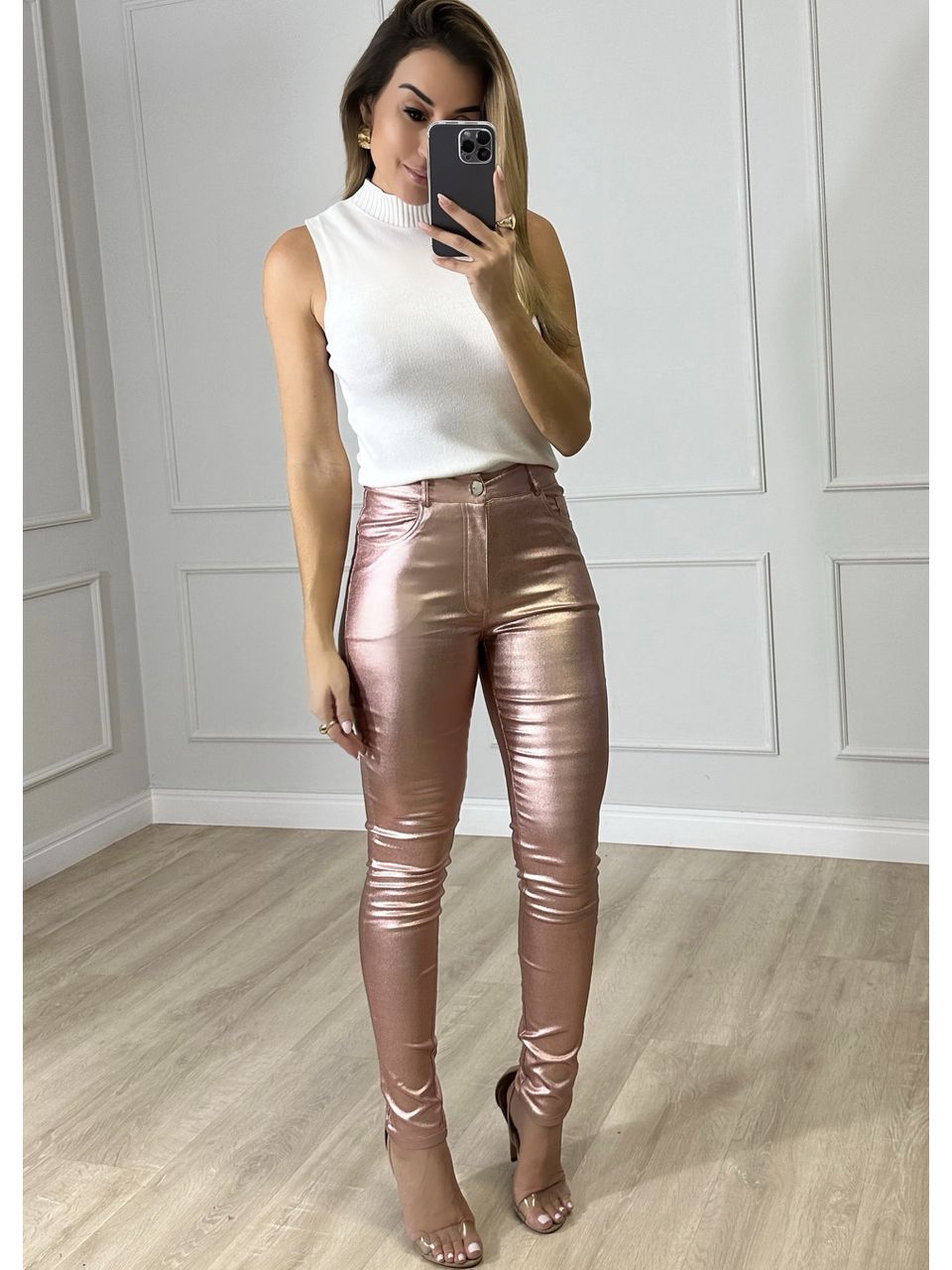 Calça Resinada Metálica
