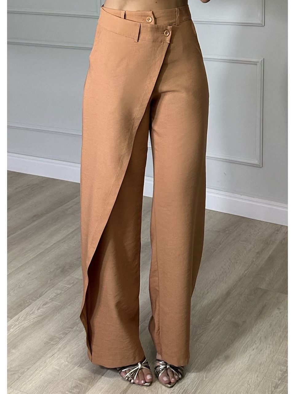 Calça Pantalona Transpassada - 2532 - MADONNA BASIC
