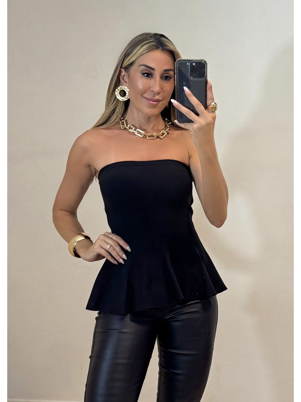 Top Tricot Tomara Que Caia