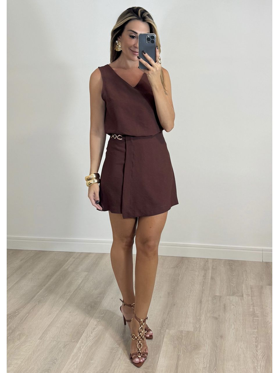 Conjunto Short Saia Liz - 2167 - MADONNA BASIC