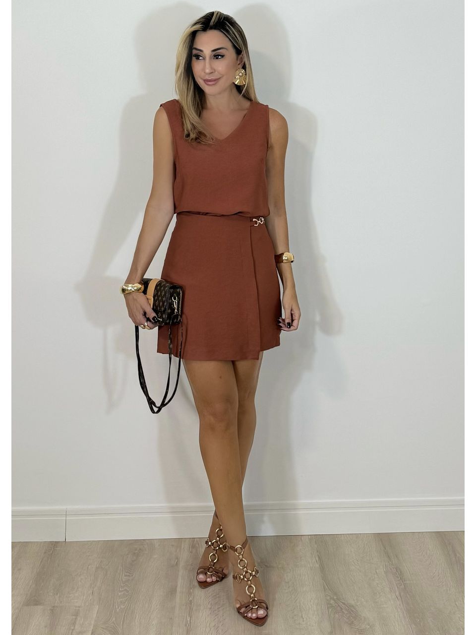 Conjunto Short Saia Liz - 2169 - MADONNA BASIC