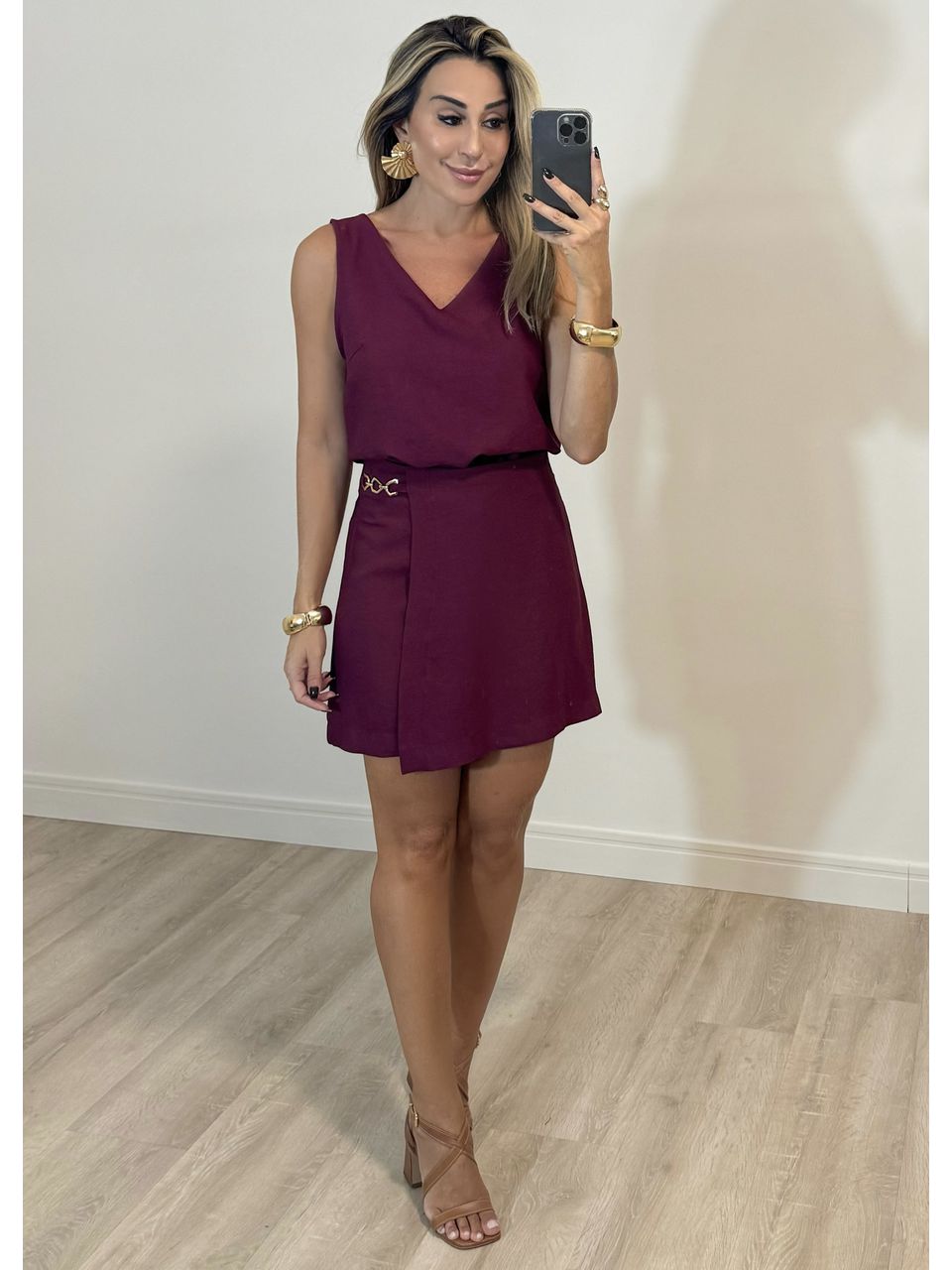 Conjunto Short Saia Liz - 2168 - MADONNA BASIC