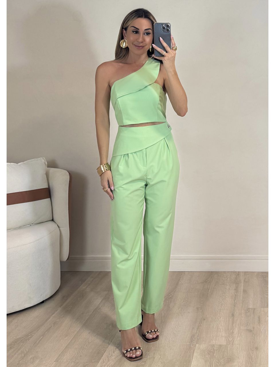 Conjunto Top Olívia