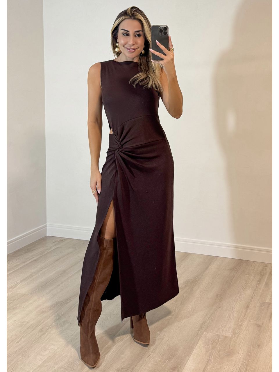 Vestido Modal trançado Pandora - 2352 - MADONNA BASIC