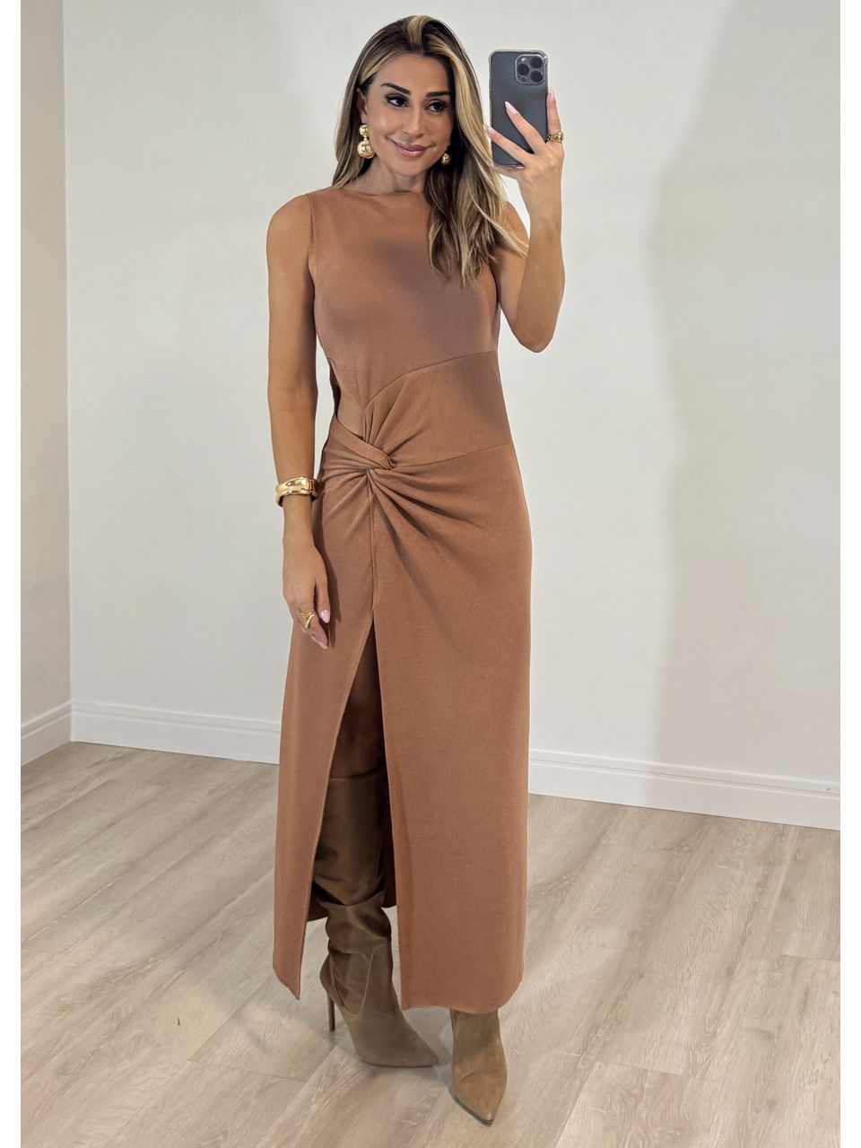 Vestido Modal Trançado Pandora - 2353 - MADONNA BASIC