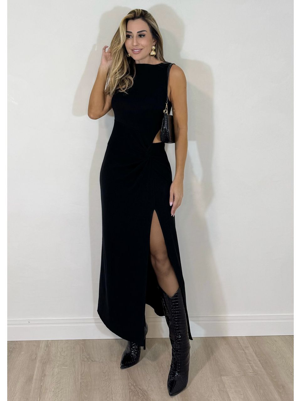 Vestido Modal Trançado Pandora - 2354 - MADONNA BASIC