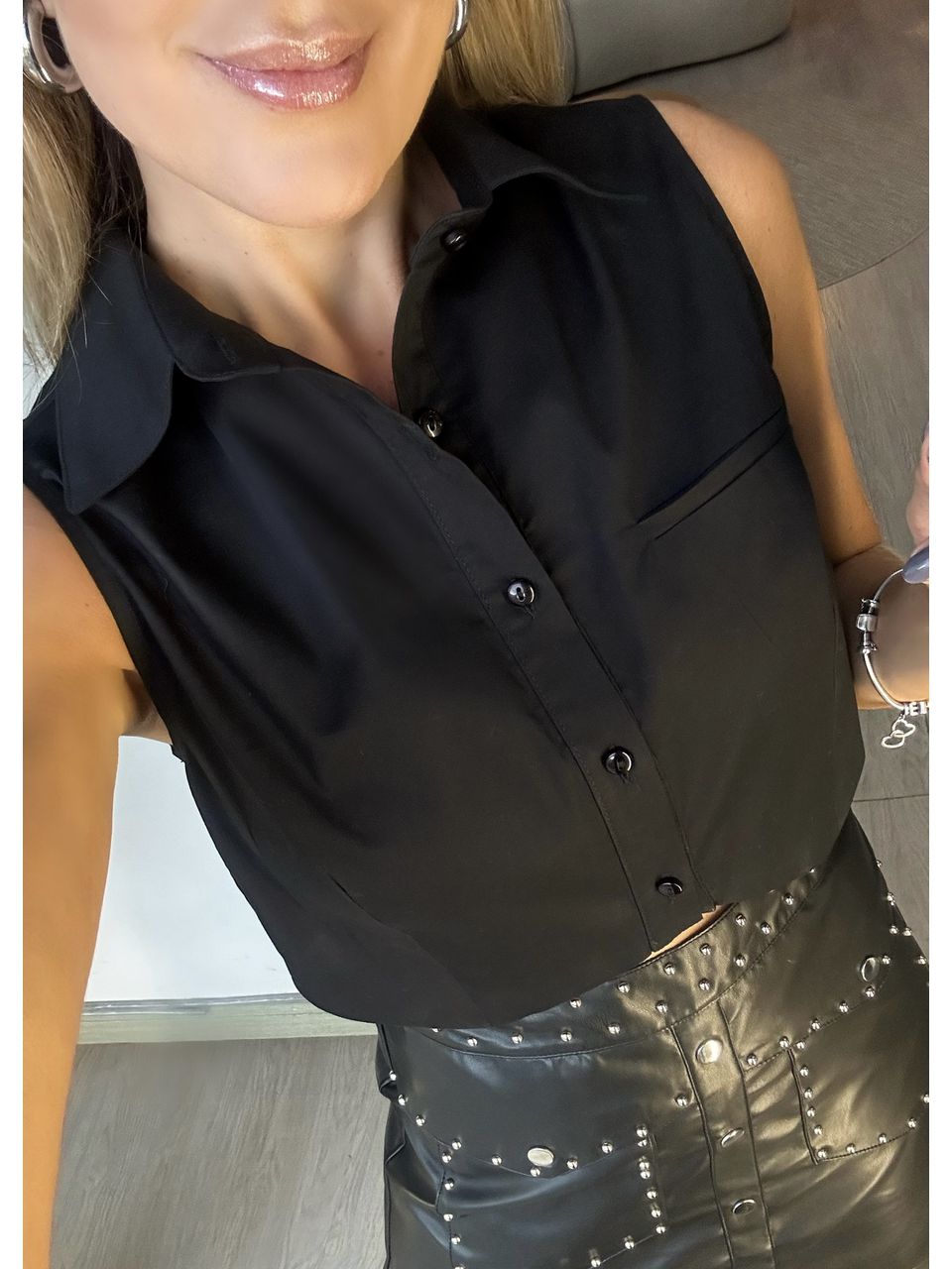 Camisa Tricoline Colete - 2448 - MADONNA BASIC