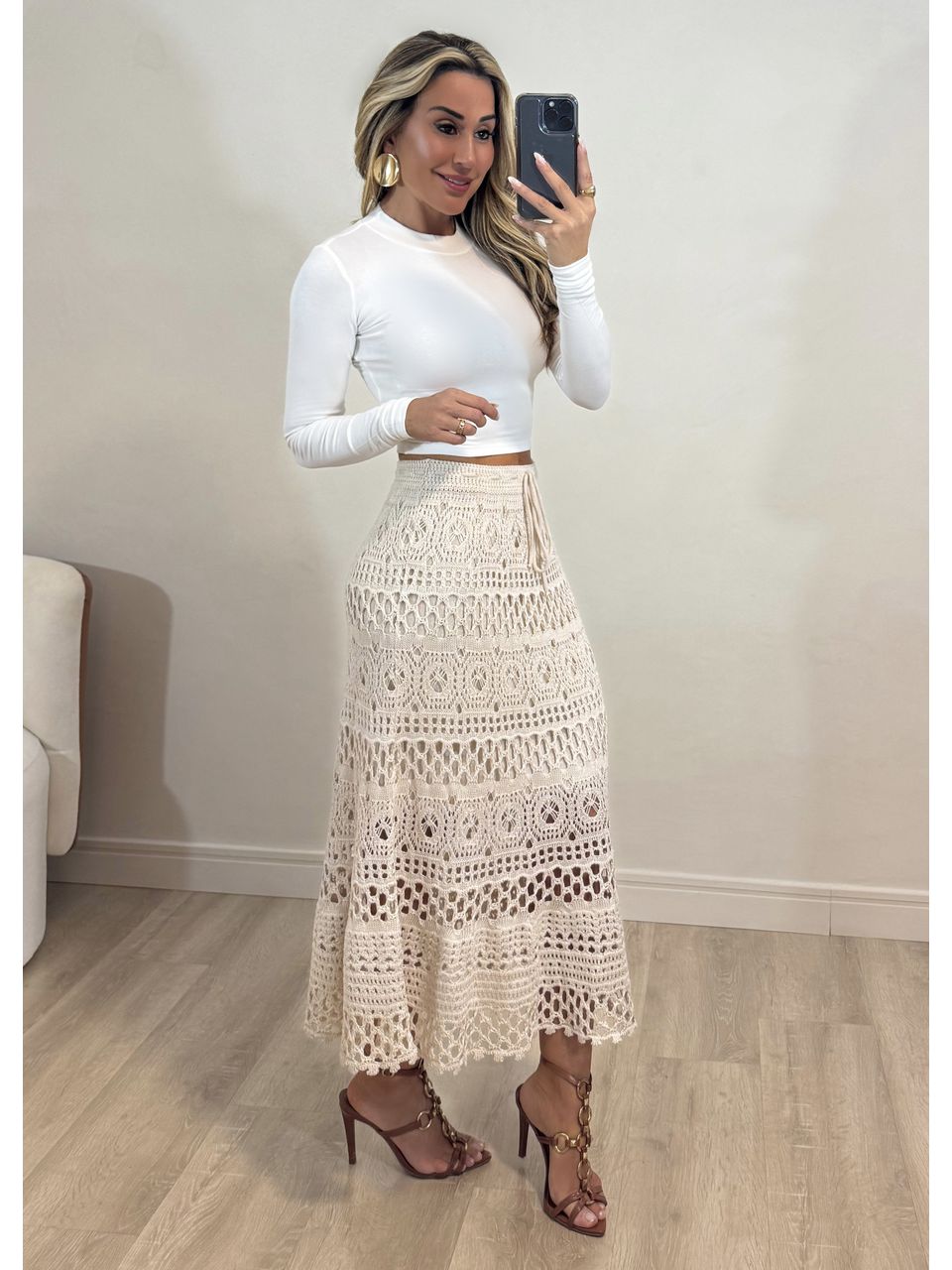 Saia Tricô Gabriela