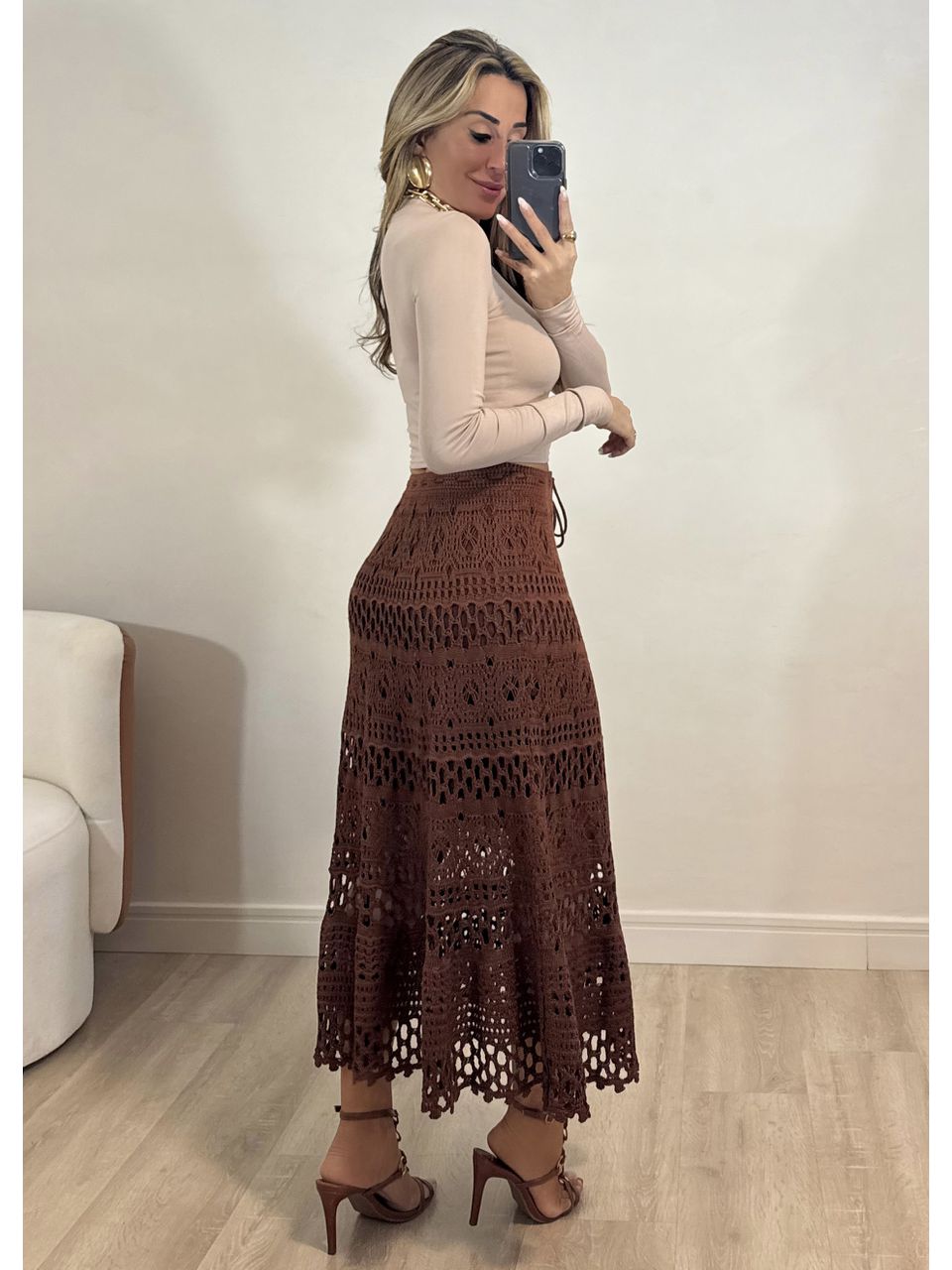 Saia Tricô Gabriela 