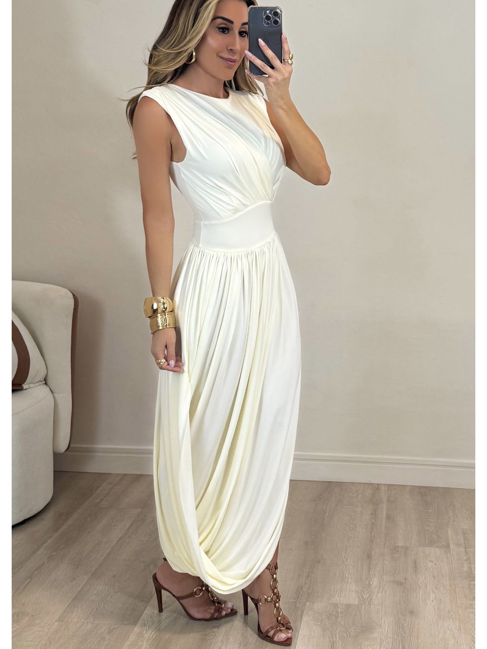 Vestido Drapeado Yasmin