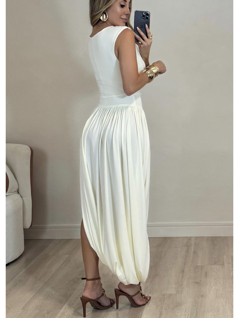 Vestido Drapeado Yasmin