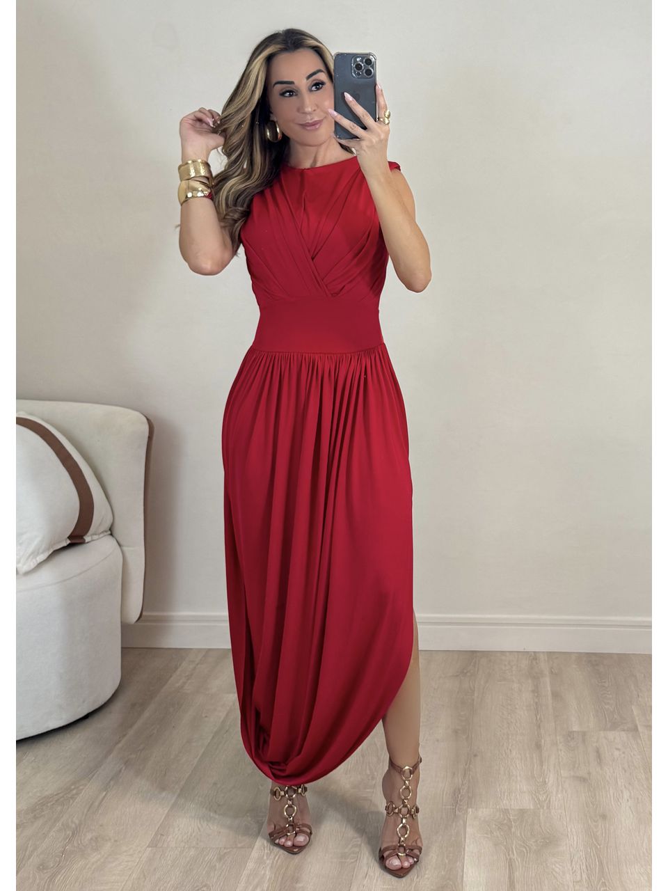 Vestido Drapeado Yasmin