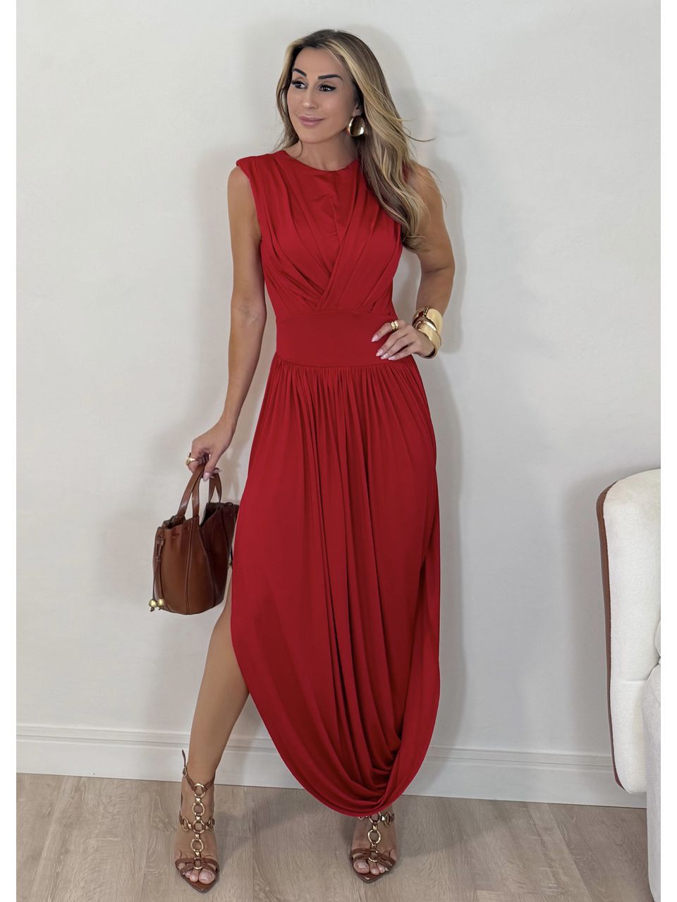 Vestido Drapeado Yasmin - 4009 - MADONNA BASIC