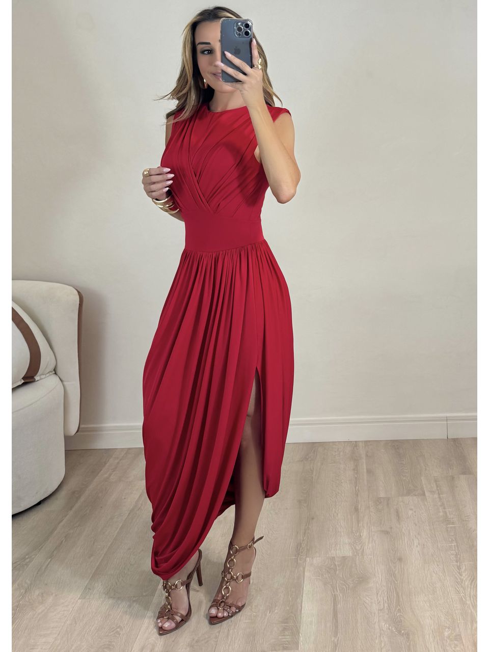 Vestido Drapeado Yasmin