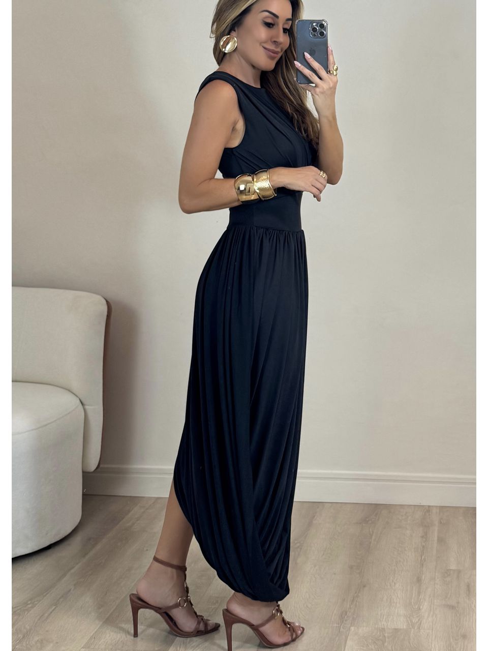 Vestido Drapeado Yasmin