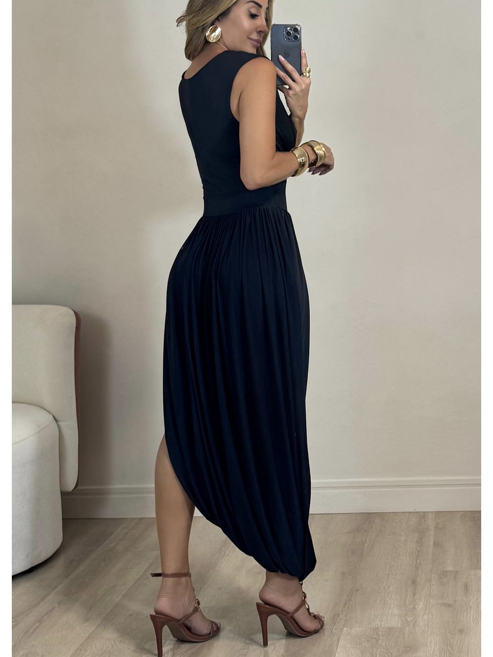 Vestido Drapeado Yasmin